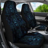 2 Pcs Skull Gothic Car Seat Covers 101819 - YourCarButBetter