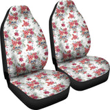 2 Pcs Sugar Skull Car Seat Covers 101819 - YourCarButBetter