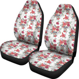 2 Pcs Sugar Skull Car Seat Covers 101819 - YourCarButBetter