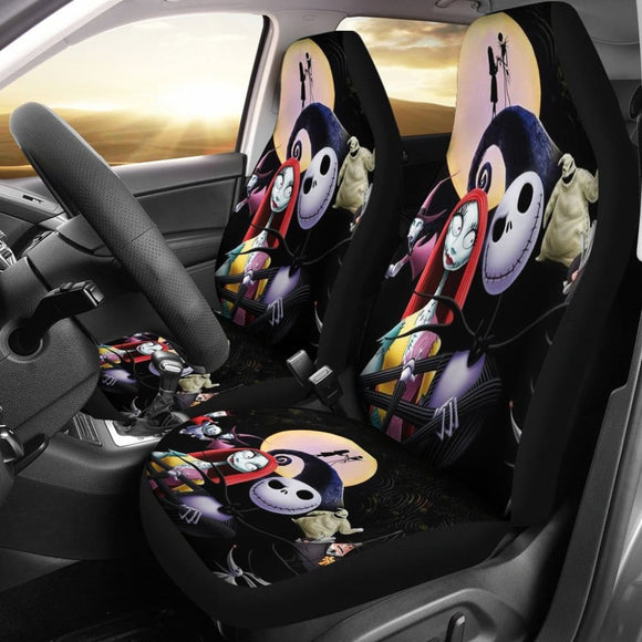 2Pcs The Nightmare Before Christmas Car Seat Cover 21 101819 - YourCarButBetter
