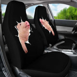 3D Pig-2 Car Seat Covers 221205 - YourCarButBetter