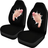 3D Pig-2 Car Seat Covers 221205 - YourCarButBetter