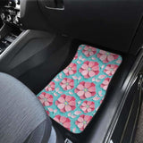 3D Sakura Cherry Blossom Pattern Front And Back Car Mats 110424 - YourCarButBetter