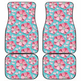 3D Sakura Cherry Blossom Pattern Front And Back Car Mats 110424 - YourCarButBetter