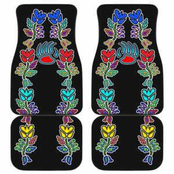 4 Generations Floral With Bearpaw Car Floor Mats 094209 - YourCarButBetter