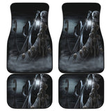 4 Pcs Gothic Grim Reaper Skull Car Mats 101819 - YourCarButBetter