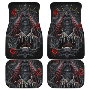 4 Pcs Gothic Skull Car Mats 101819 - YourCarButBetter