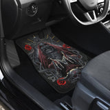 4 Pcs Gothic Skull Car Mats 101819 - YourCarButBetter