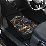 4 Pcs Grim Reaper Awesome Skull Car Mats 101819 - YourCarButBetter