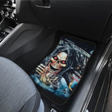 4 Pcs Grim Reaper Skull Car Mats 101819 - YourCarButBetter