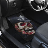 4 Pcs Grim Reaper Skull Car Mats 101819 - YourCarButBetter