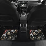 4 Pcs Grim Reaper Skull Car Mats 101819 - YourCarButBetter