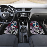 4 Pcs Sugar Skull Car Mats 101819 - YourCarButBetter