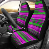 Abstract Car Seat Covers Aztec Watermelon Pink And Lime 174510 - YourCarButBetter