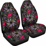 Abstract Mandala Flowers Car Seat Covers 105905 - YourCarButBetter