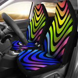 Abstract Rainbow Design Car Seat Covers 174510 - YourCarButBetter