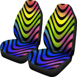 Abstract Rainbow Design Car Seat Covers 174510 - YourCarButBetter