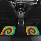 Abstract Tie Dye Rainbow Car Floor Mats 211604 - YourCarButBetter