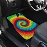 Abstract Tie Dye Rainbow Car Floor Mats 211604 - YourCarButBetter