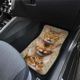 Abyssinian Cat Car Floor Mats Funny For Abyssinian Cat Lover 112428 - YourCarButBetter