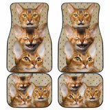 Abyssinian Cat Car Floor Mats Funny For Abyssinian Cat Lover 112428 - YourCarButBetter