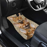 Abyssinian Cat Car Floor Mats Funny For Abyssinian Cat Lover 112428 - YourCarButBetter