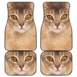 Abyssinian Cat Car Floor Mats Funny Cat Lover 112428 - YourCarButBetter