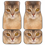 Abyssinian Cat Car Floor Mats Funny Cat Lover 112428 - YourCarButBetter