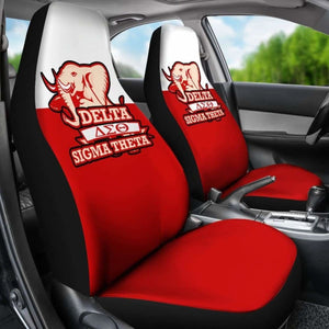 African Delta Sigma Theta Car Seat Covers - Elephant Logo - 202820 - YourCarButBetter
