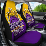 African Omega Psi Phi Car Seat Covers - Bulldog Style - 105905 - YourCarButBetter