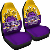 African Omega Psi Phi Car Seat Covers - Bulldog Style - 105905 - YourCarButBetter