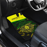 African Traditional Pattern Lions Rasta Jamaica Car Floor Mats 210302 - YourCarButBetter