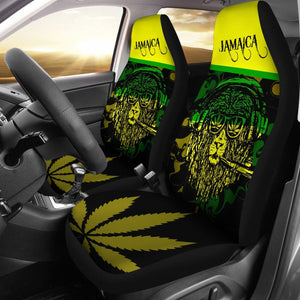 African Traditional Pattern Lions Rasta Jamaica Car Seat Covers 210302 - YourCarButBetter