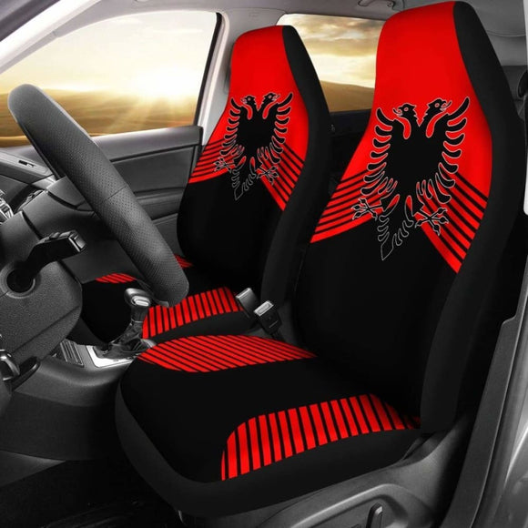 Albania Coat Of Arms Car Seat Covers Amazing 105905 - YourCarButBetter