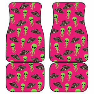 Alien Pattern Print Design 03 Front And Back Car Mats 102802 - YourCarButBetter