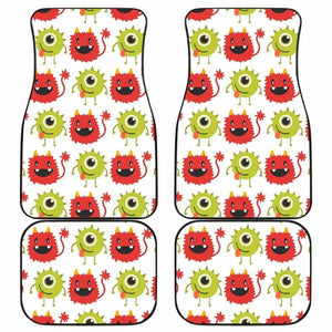Alien Pattern Print Design 05 Front And Back Car Mats 102802 - YourCarButBetter
