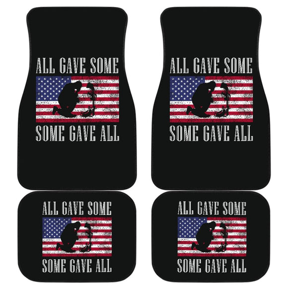 All Gave Some Some Gave All Patriot Car Floor Mats 210206 - YourCarButBetter