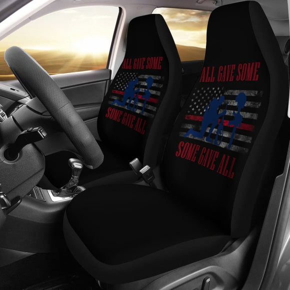 All Gave Some Some Gave All Patriotic Angel Soldier Car Seat Covers 211007 - YourCarButBetter