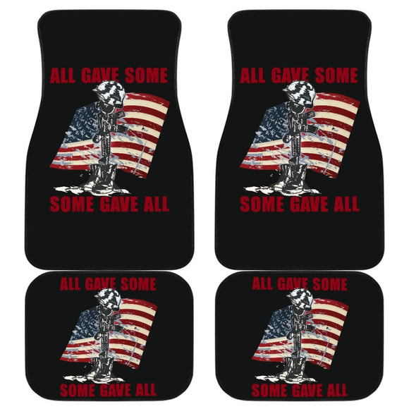 All Gave Some Some Gave All Patriotic Anniversary Car Floor Mats 211007 - YourCarButBetter