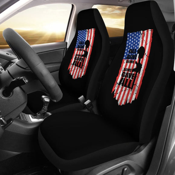 All Gave Some Some Gave All Patriotic Memorial Day Car Seat Covers 210206 - YourCarButBetter