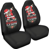 All I Want For Christmas Is A Sloth Car Seat Covers 212109 - YourCarButBetter