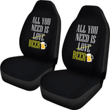 All You Need Is Beer Car Seat Covers 210206 - YourCarButBetter