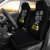 All You Need Is Beer Car Seat Covers 210206 - YourCarButBetter