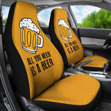 All You Need Is Beer Cheering Beer Car Seat Covers 210206 - YourCarButBetter