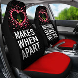 (Alo) Wallis And Futuna Car Seat Covers Couple Valentine Nothing Make Sense (Set Of Two) 153908 - YourCarButBetter