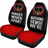 (Alo) Wallis And Futuna Car Seat Covers Couple Valentine Nothing Make Sense (Set Of Two) 153908 - YourCarButBetter