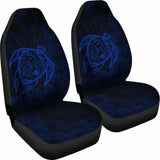 Alohawaii Car Seat Covers - Hawaii Turtle Map Hibiscus Poly Blue - New Awesome 091114 - YourCarButBetter