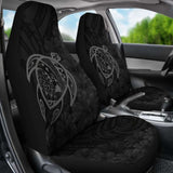 Alohawaii Car Seat Covers - Hawaii Turtle Map Hibiscus Poly Gray - New Awesome 091114 - YourCarButBetter