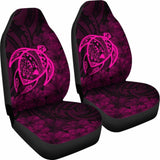 Alohawaii Car Seat Covers - Hawaii Turtle Map Hibiscus Poly Pink - New Awesome 091114 - YourCarButBetter
