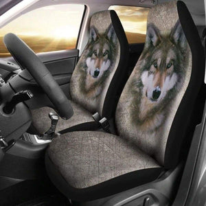 Alpha Wolf Car Seat Covers Gift Idea For Wolf Lover 115927 - YourCarButBetter